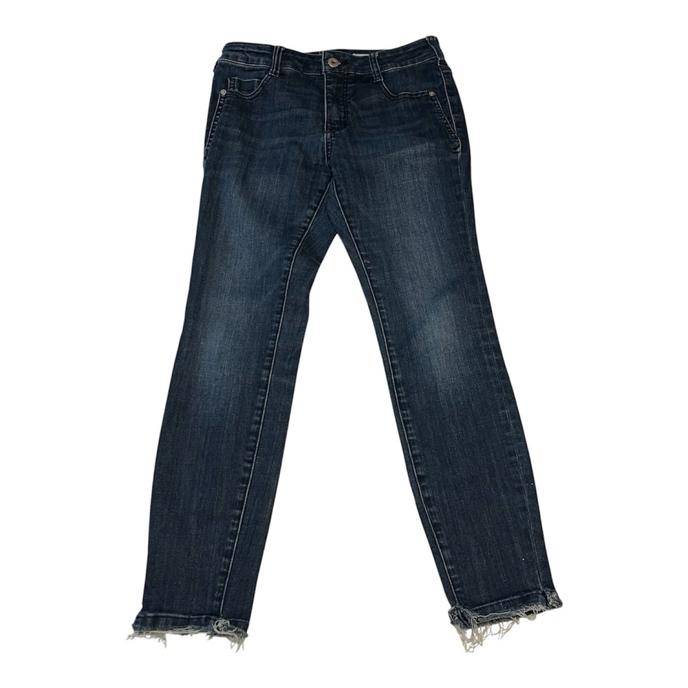 Anthropologie Pilcro and the Letterpress High Rise Skinny Jeans 27P Raw Hem